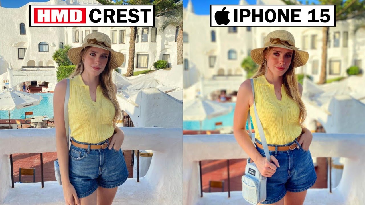 Сравнение тестов камер HMD CREST и iPhone 15
