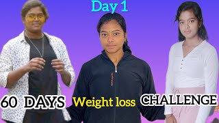60 Days Weight Loss Challenge|Day 1| Sanjana Sanam