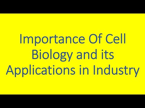 Importance of cell biology and its applications in industry.