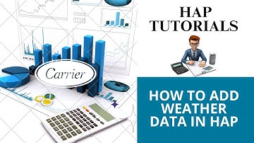 How to Add Weather Data in HAP | Step-by-Step Guide as per ASHRAE Standards
