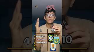 Superando a Uruguay a Brasil y Argentina #Uruguay #Brasil #Argentina #shorts