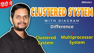 4.5 | Clustered system with diagram | Difference between Multiprocessor System and Clustered System