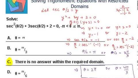 Solving Trigonometric Equations with Restricted Domains