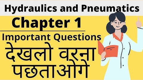Hydraulics and Pneumatics | MCQ Batch Series |#Hydraulics/4th sem/Objective Questions(MCQ)