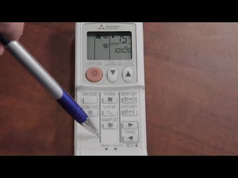 Mitsubishi Ductless Remote – Simple Remote, Basic Functions