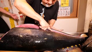60kg Tuna Cutting  Show - Japanese Food  鮪解体ショー