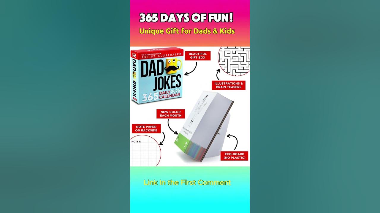 2025 Dad Joke Calendar of 365 Days Unique Gift for Dads & Kids 