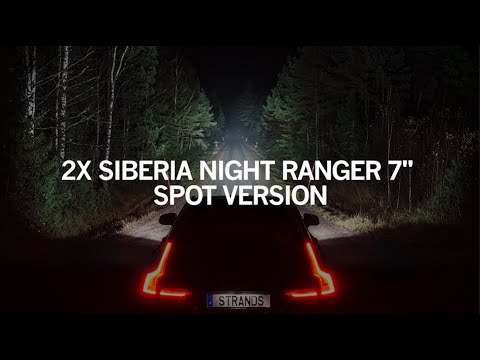 SIBERIA NIGHT RANGER 7" SPOT VERSION - DRIVING LIGHT BEAM PATTERN - STRANDS LIGHTING DIVISION