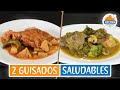 Receta 3 x 1, 2 guisados saludables con pollo y puerco #clasicossaludables