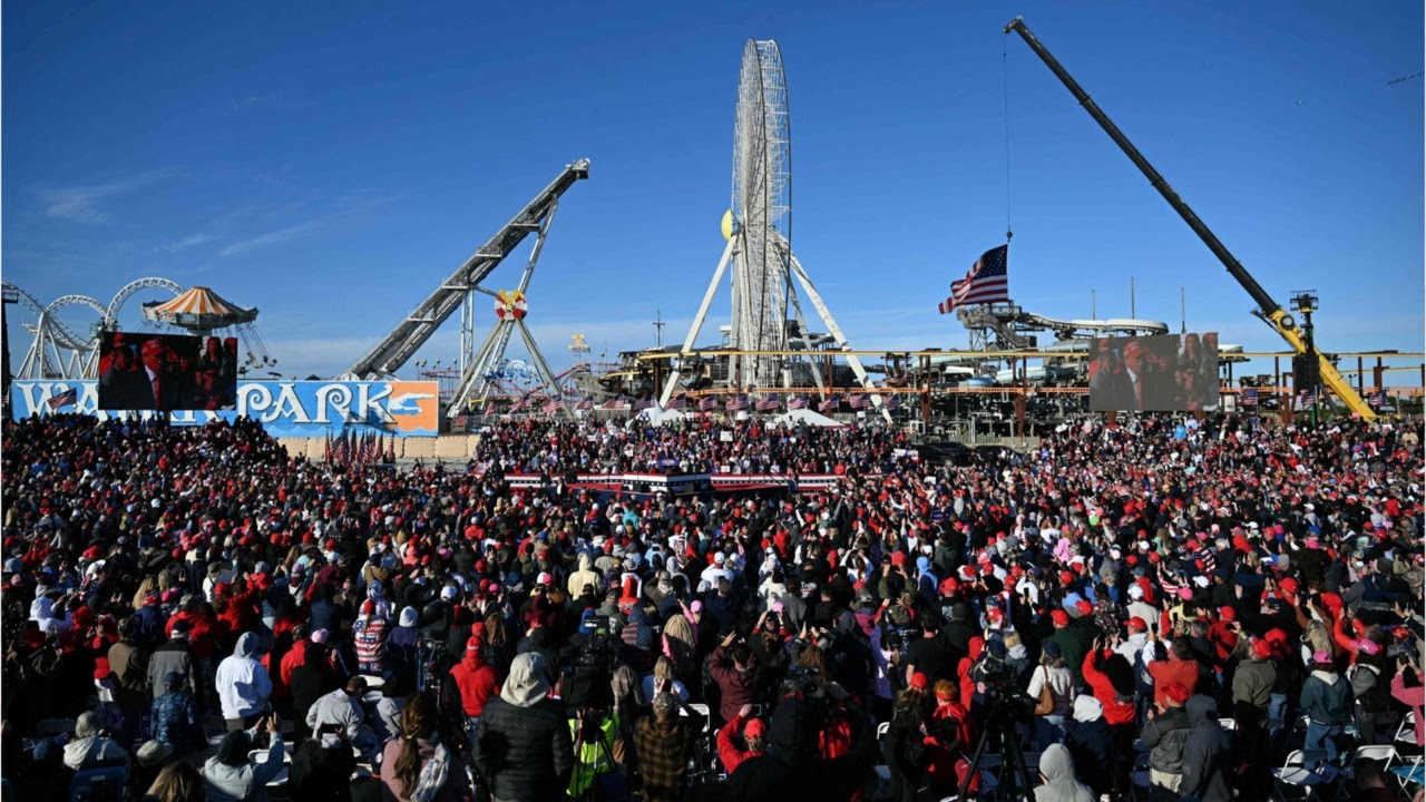 Donald Trump’s rally in New Jersey receives turnout of 100,000 people