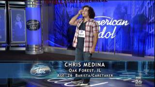 American Idol 2011 Chris Medina Fiance Has Brain Damage and Sings His Heart Break Even For her [HD] chords