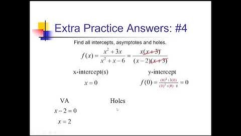 Features of Rational Functions: Problem Set #3