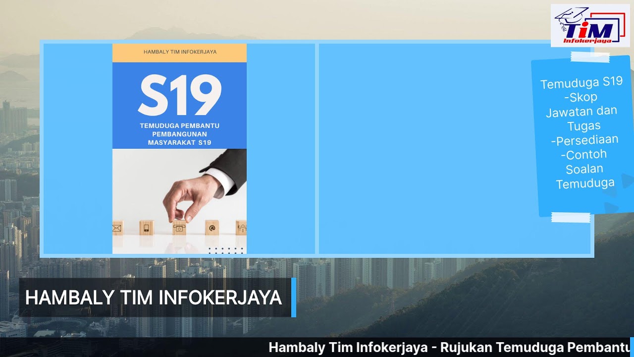 PERKONGSIAN PERSEDIAAN TEMUDUGA PEMBANTU PEMBANGUNAN MASYARAKAT S19
