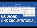 How to Use Link Group in MS Word | Home Tab Full Guide #msoffice #microsoftword