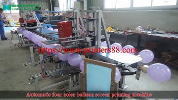 Fully Automatic Four Color Balloon Screen Printing Machine