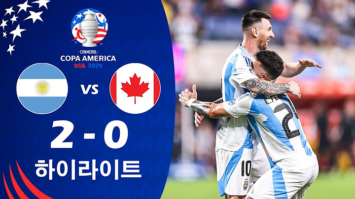 아르헨티나 vs 캐나다 2-0 하이라이트 | 준결승 | 코파 아메리카 2024™