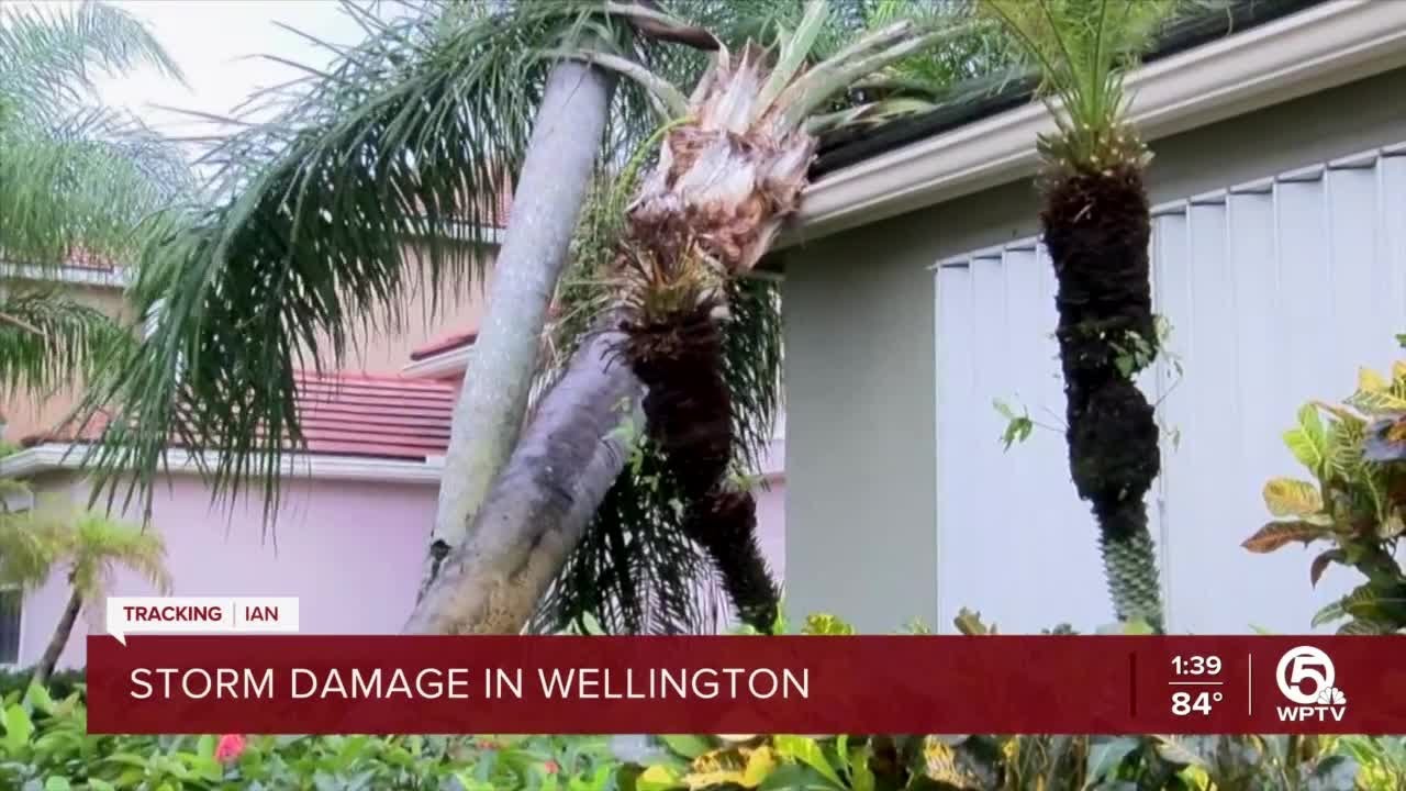 Possible tornado damages homes in Wellington YouTube