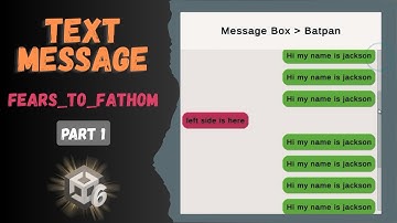 Fears to Fathom Text Message System In Unity ( Part 1 )