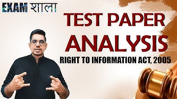 Right to Information Act, 2005  || JIGL || CS Executive || CS Amit Vohra