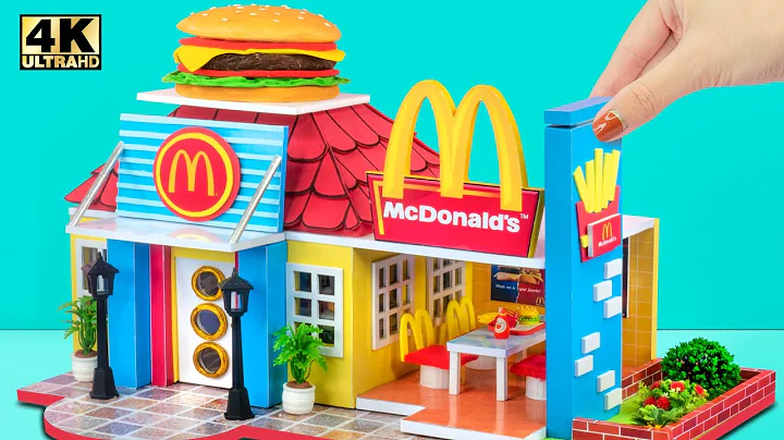 How To Make Amazing Miniature McDonald's Restauran...