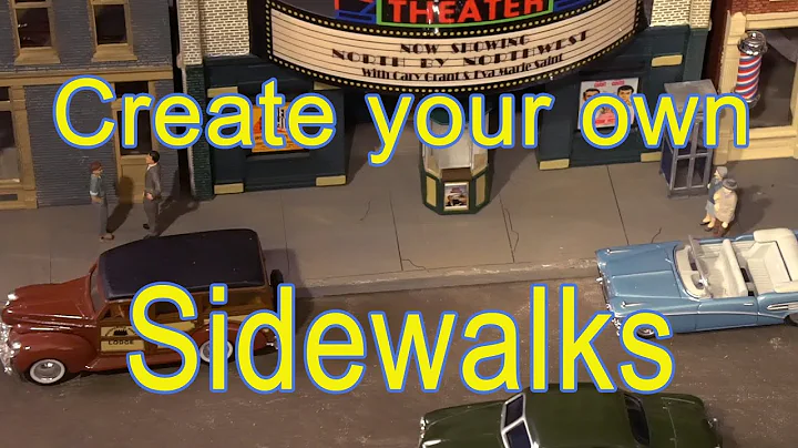 Making sidewalks for model railroads