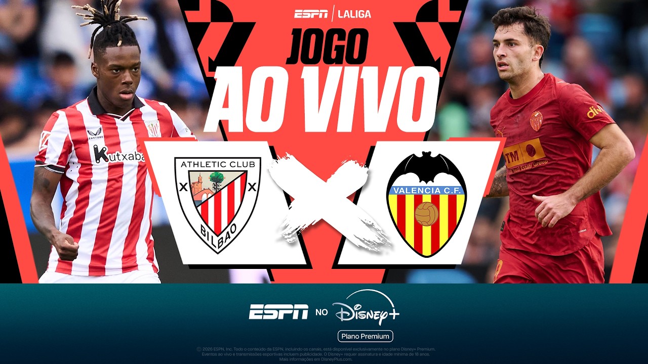 ATHLETIC BILBAO X VALENCIA AO VIVO: JOGO DE LALIGA COM IMAGENS E DE GRAÇA | ESPN