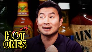 Simu Liu Chugs Boba While Eating Spicy Wings Hot Ones