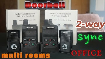 WOW! Ownznn 2-way doorbell intercom 2023