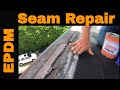 Flat Roof Repair using Super Silicone Seal | EPDM Rubber roof repair | Easy DIY in 5 min