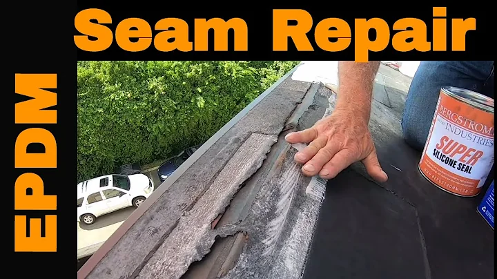 Flat Roof Repair using Super Silicone Seal | EPDM Rubber roof repair | Easy DIY in 5 min