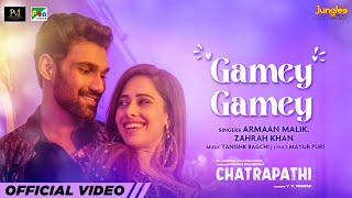 Gamey Gamey - Chatrapathi | Sreenivas B, Nushrratt Bharuccha | Armaan Malik, Zahrah | Tanishk Bagchi 