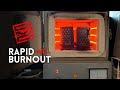 Rapid burnout vlog  trying a 6hr burnout with resin 3d prints