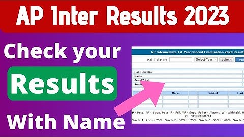 AP Inter Results 2023 With Name Wise | AP Inter 1st Year & 2nd Year Results 2023 Name Wise