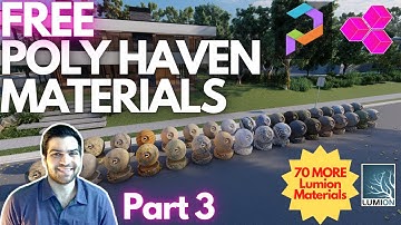 70 MORE ASSETS! FREE POLY HAVEN Textures! Lumion Materials! Part 3