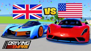 Racing Cars From Different Countries In Driving Empire!