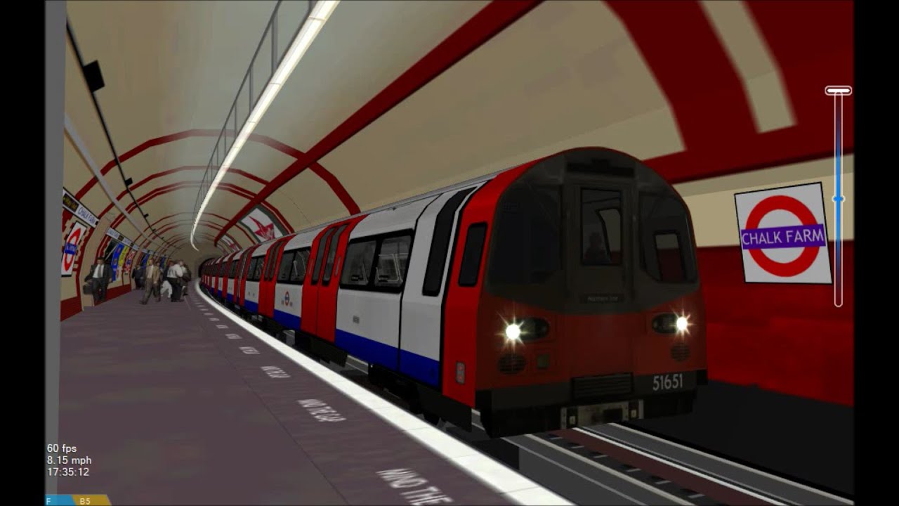 Openbve Hd London Underground Northern Line 1995 Tube Stock Action