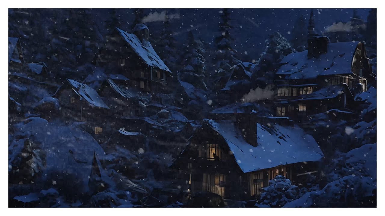 Ambient Snowstorm Blizzard Sounds for Sleeping 10 Hours | Cozy Winter ...