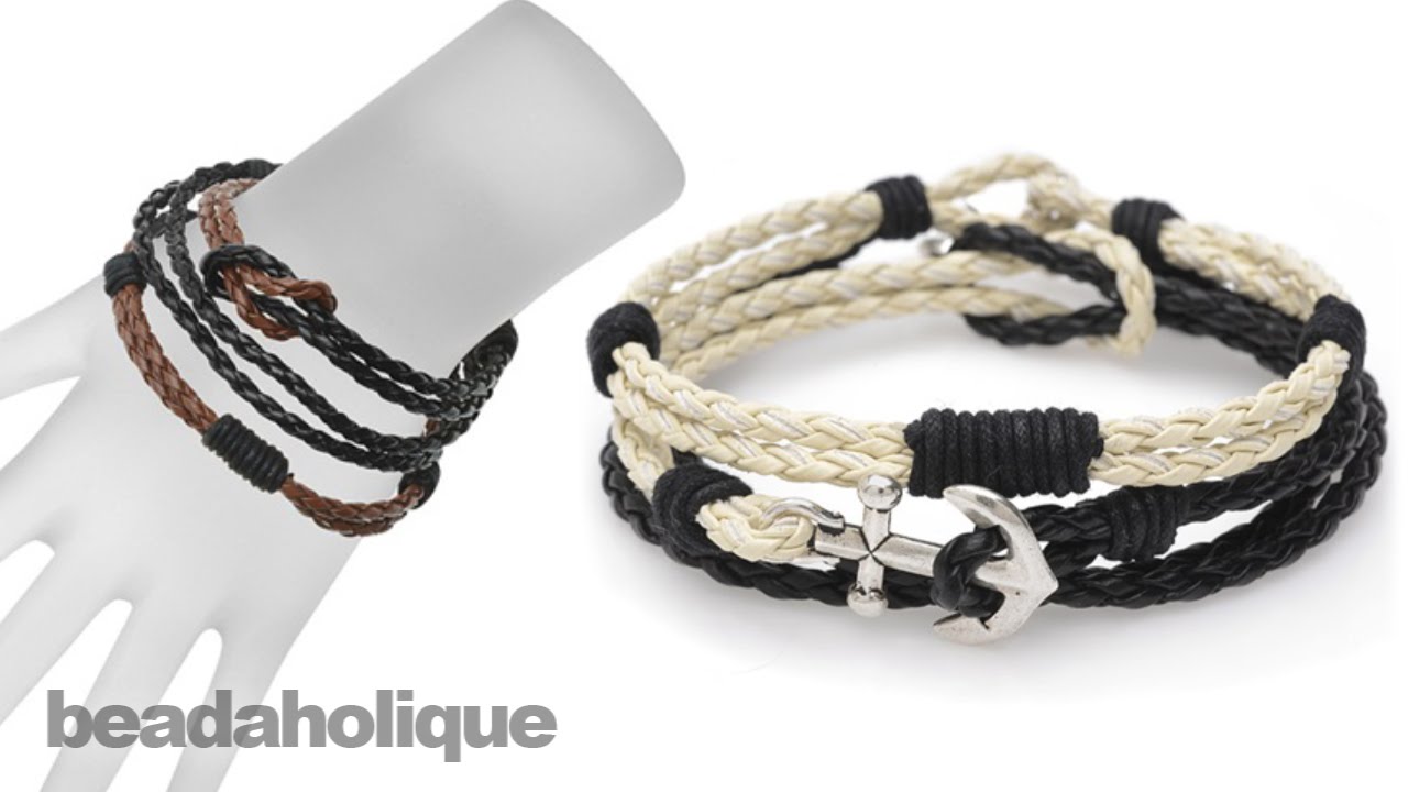 Aggregate more than 160 braided leather bracelet tutorial latest ...