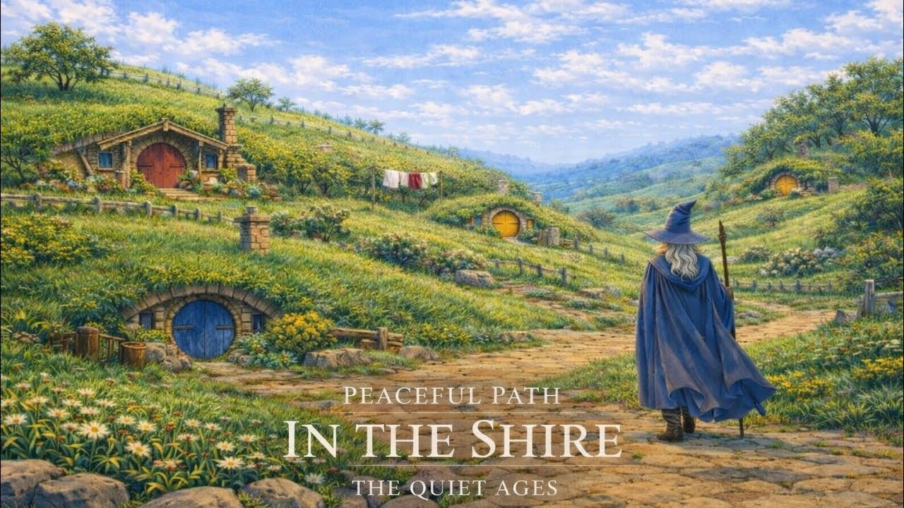 Спокойная тропа в Шире | Фантастическая атмосферная музыка для релаксации, чтения и сна