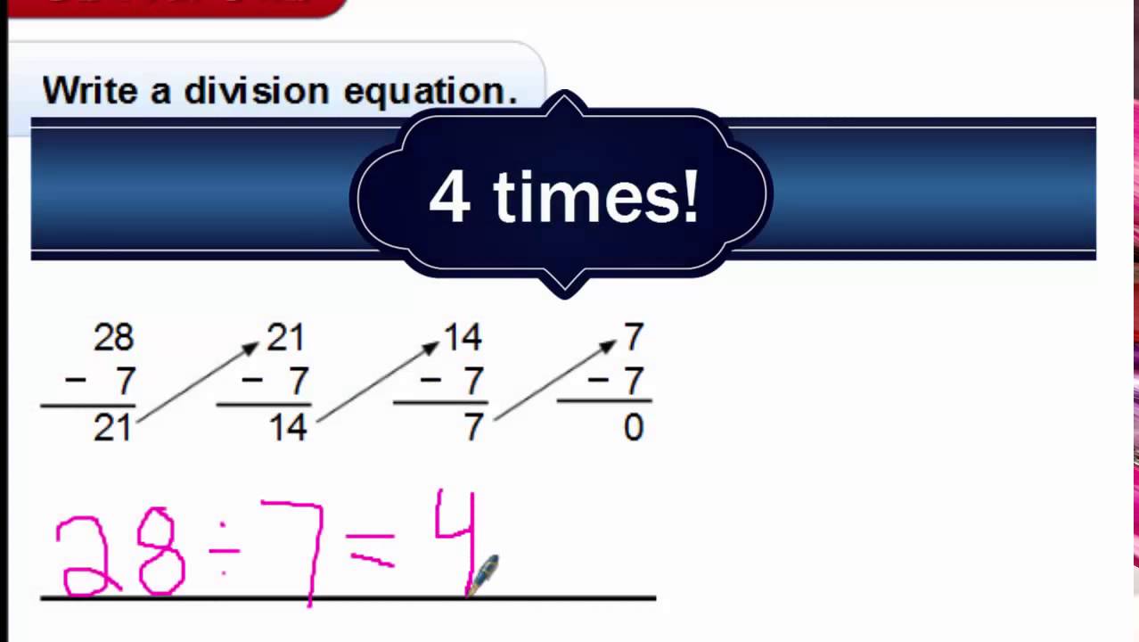 my homework lesson 2 relate division and subtraction