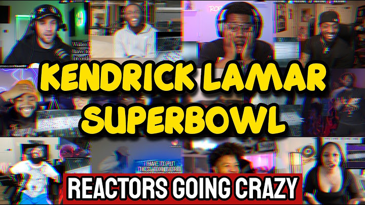 Kendrick Lamar - SUPERBOWL ( NLU & TV OFF ) | REACTION MASHUP