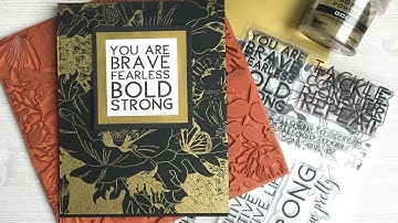 Inspirational Gold Embossed Card