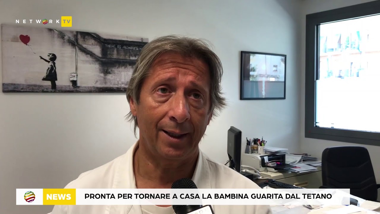 Pronta per tornare a casa la bambina guarita dal tetano