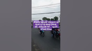 Giao lộ Nguyễn Văn Linh và Quốc Lộ 50 Bình Chánh, SG..chiều 28 Tết... người về quê đông #tldd