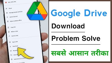 Google Drive Download Problem Solve
