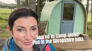 Solo female hiker camping alone! // camping pod experience in Shropshire hills by Camping and cooking family 405 views 1 year ago 10 minutes, 17 seconds