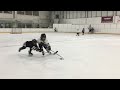 Minor hockey drill  protect the dot with progression