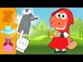 Aprende con Eddie cómo disfrazarte de Caperucita Roja 👗 Eddie el dinosaurio aprende cuento infantil