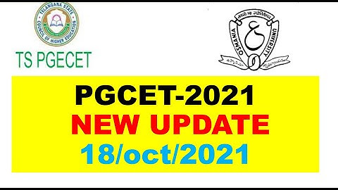 TS-PGCET 2021 NEW UPDATES || 18/oct/2021 || pinpharma