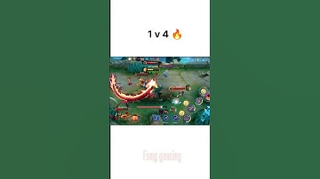 yu zhong 1v4 🔥 #mobilelegends #shorts #gaming